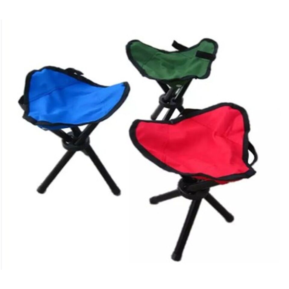 KK Outdoor ThreeLegged Foldable Folding Travel Chair Shopee Philippines