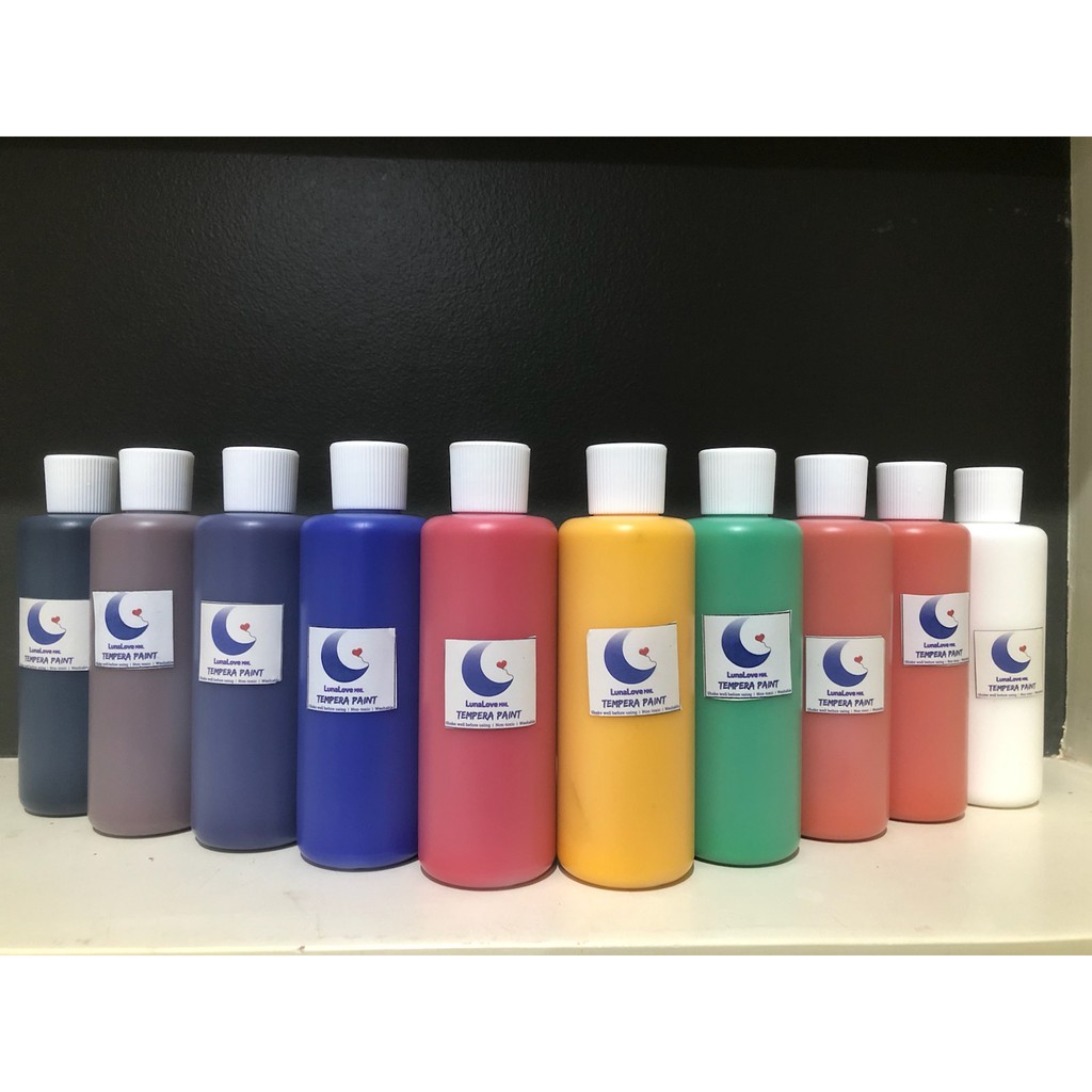 NonToxic, Washable Tempera Paints (120ml) Arts and Crafts Shopee
