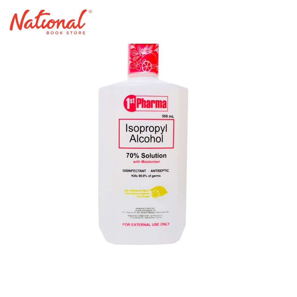 1Stpharma Alcohol 70 Isopropyl 500ml Lemon Shopee Philippines