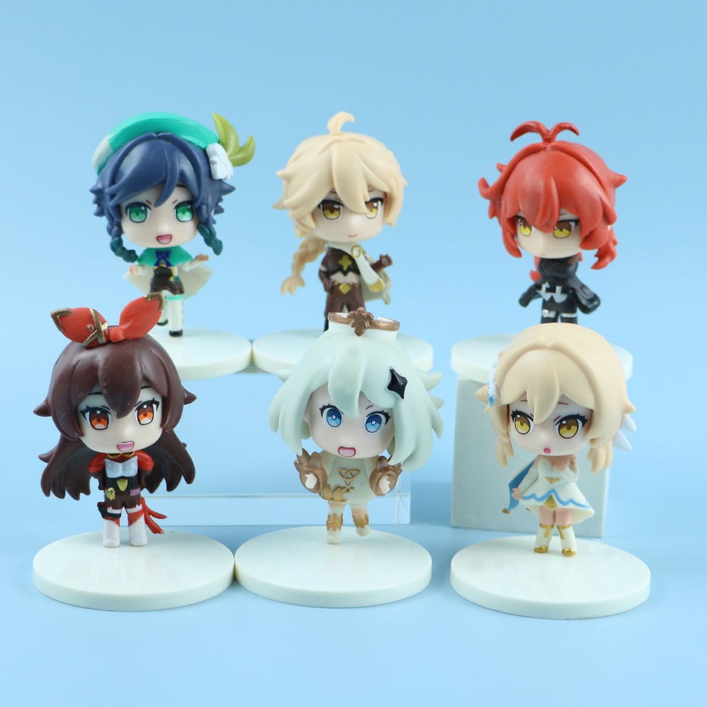 Genshin Impact Figure Doll 8cm Genshin Action Figure Collectible Cake