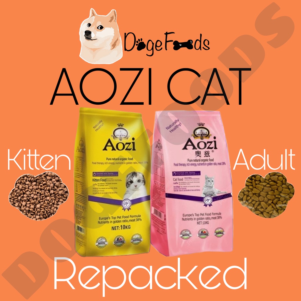 AOZIcat food KITTEN &ADULT 2 flavors available Shopee Philippines