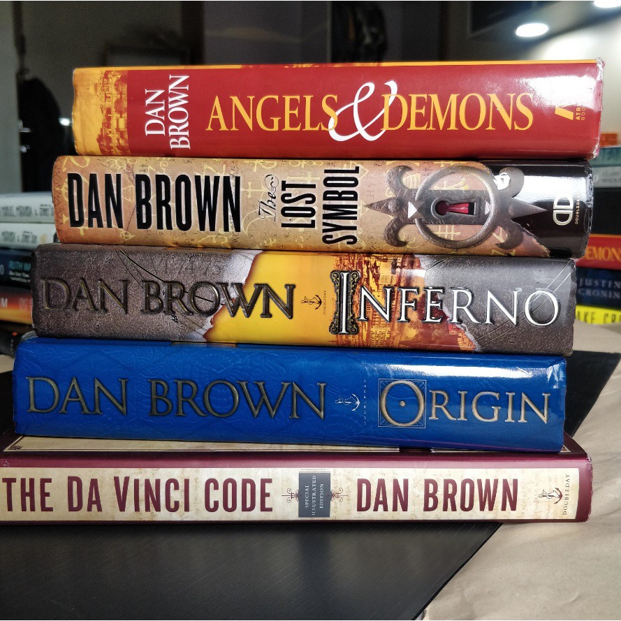 Dan Brown Books Angels & Demons, Origin, Lost Symbol, Da Vinci Code