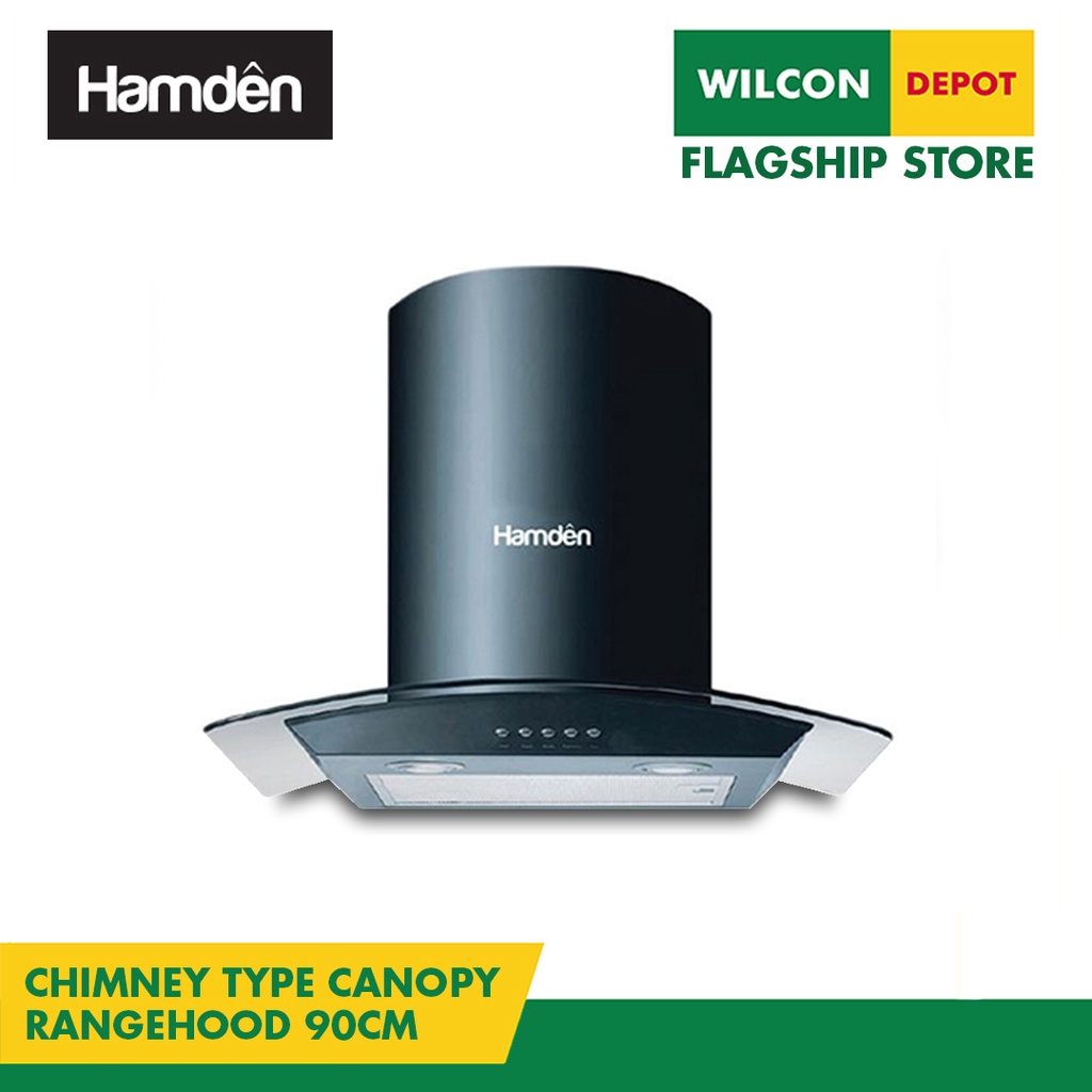 HAMDEN SFWX1289900 Chimney Type Canopy Kitchen Rangehood 90cm by