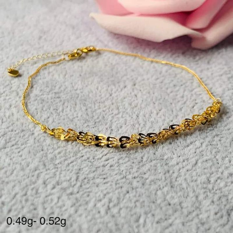 Damascus half bracelet 18k saudi gold Shopee Philippines