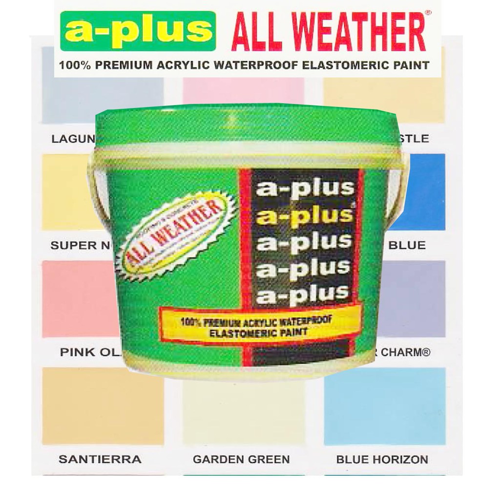APlus All Weather 100 Premium Acrylic Waterproof Elastomeric Paint
