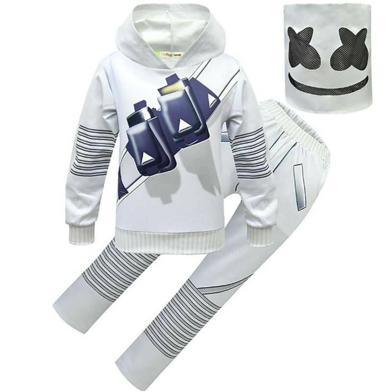 fortnite marshmello Costume Halloween Party Hoodie Outfit Cosplay Party