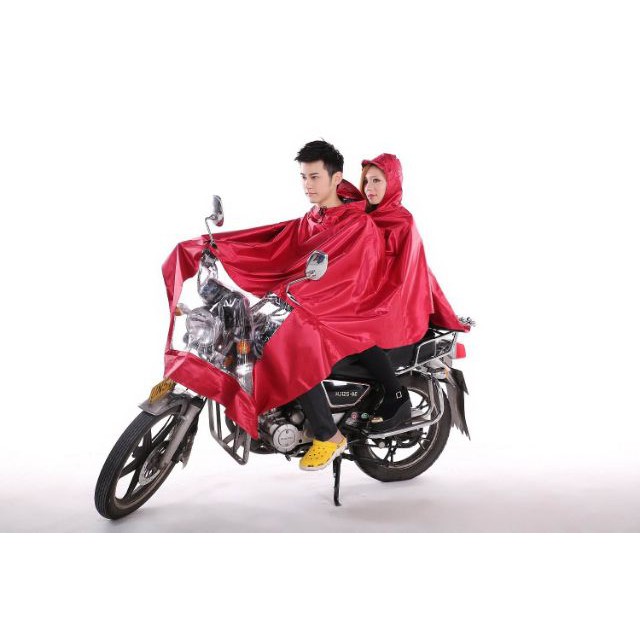 rainy season Dual Raincoat Double Motorcycle Raincoat for 2p Shopee