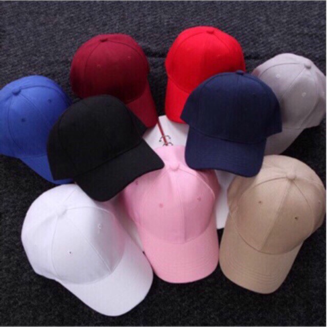 WILD FASHION Best Selling 8 Colors Plain Baseball Cap Unisex DC Hat Shopee Philippines