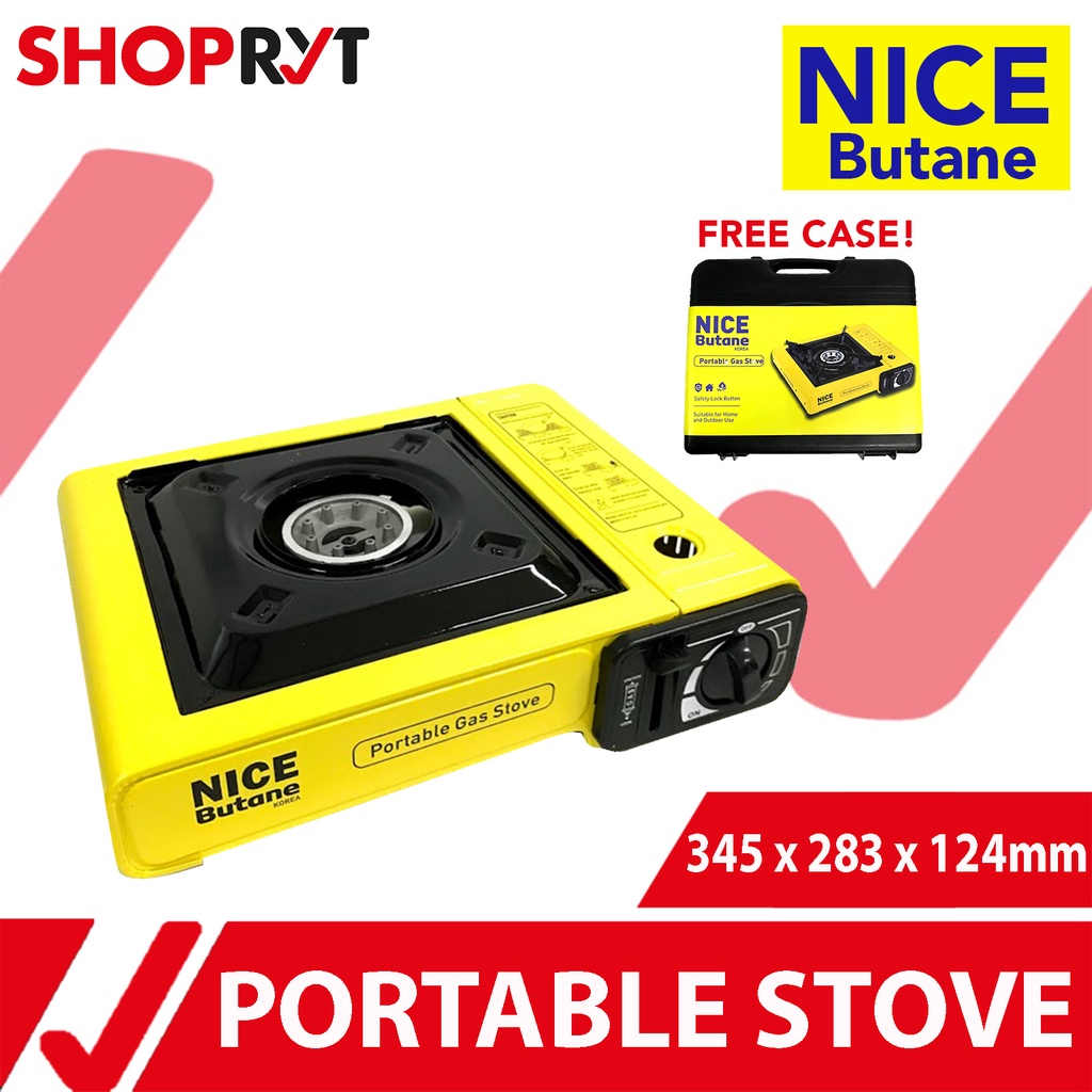 NICE Butane Portable Gas Stove Indoor & Outdoor Use Samgyupsal Set