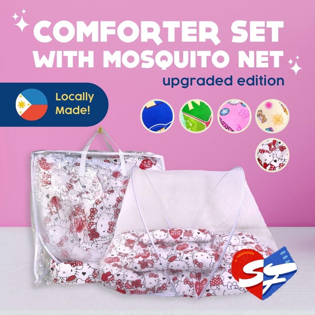 STAR BABY 4in1 Comforter Set with Mosquito Net for Babies Infant