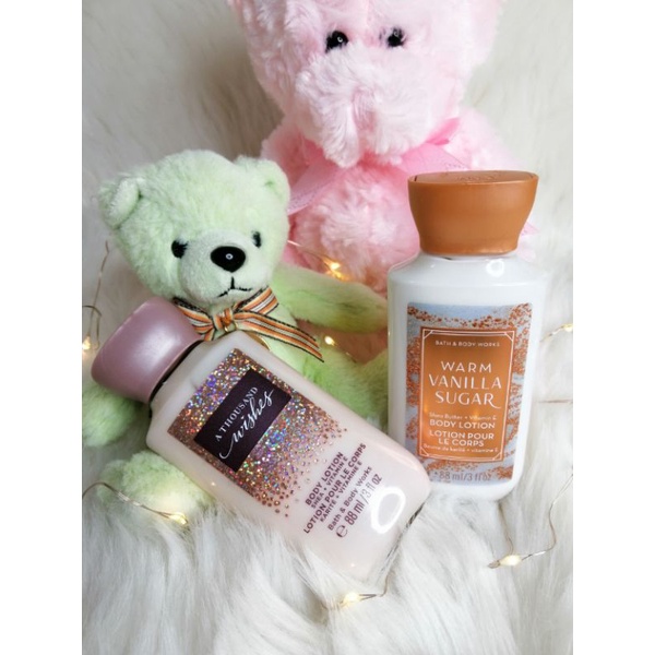 BATH AND BODY WORKS MINI LOTION WARM VANILLA SUGAR AND A THOUSAND