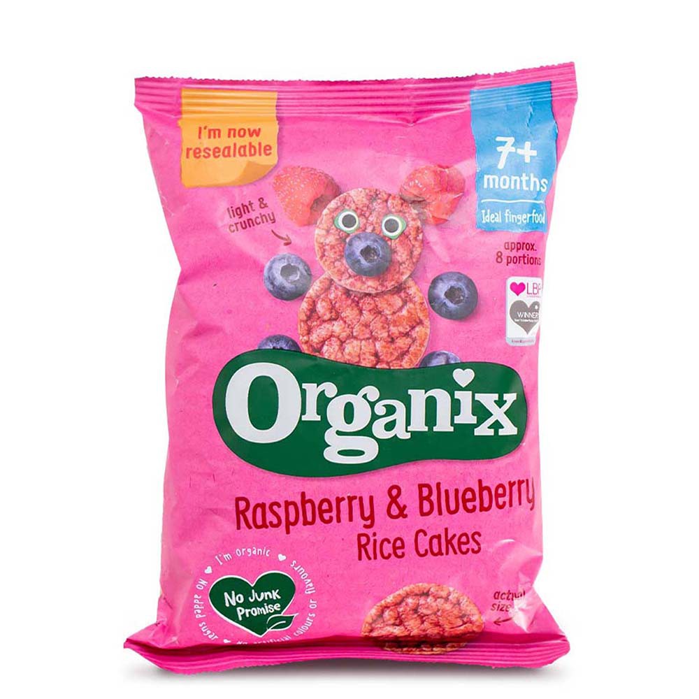 Organix Raspberry & Blueberry Rice Cakes (50G) Shopee Philippines