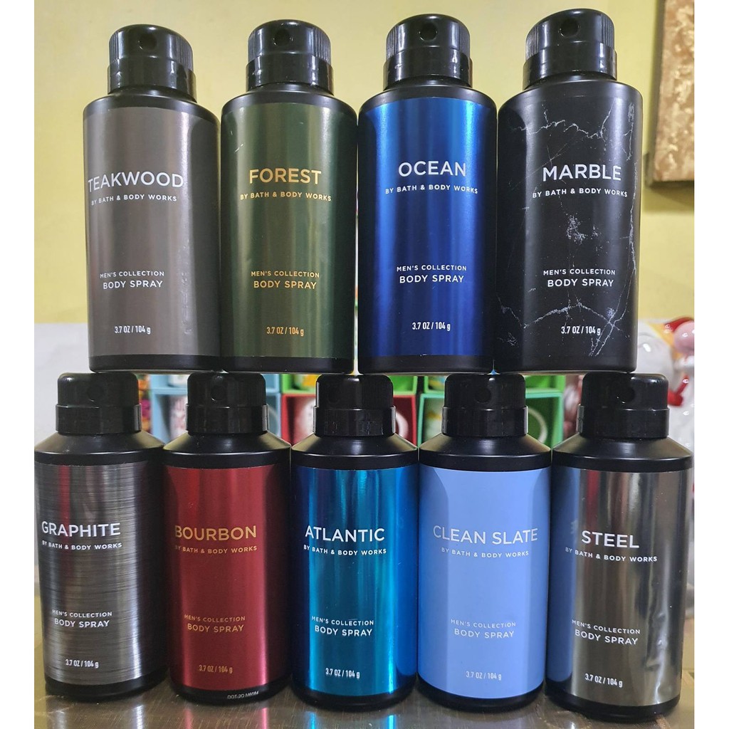 US Orig Bath and Body Works For Men Deodorizing Body Spray Shopee