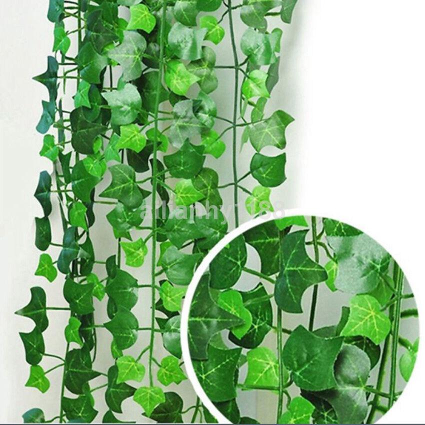 200cm Ivy Leaf Garland Green Plant Plastic Vine Foliage Home Garden