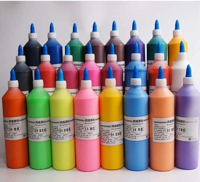 500ml high quality bottled acrylic paint wholesale price artist fine