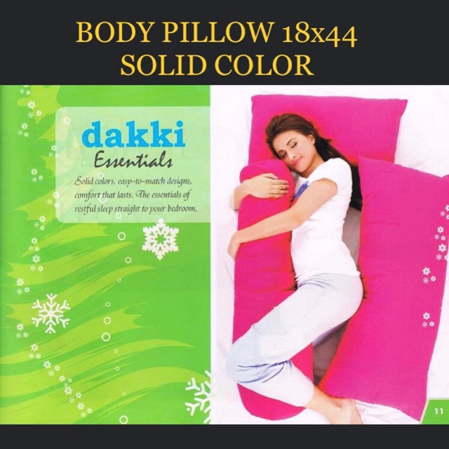 DAKKI ESSENTIALS BODY PILLOW 18"x44" Shopee Philippines atelieryuwa