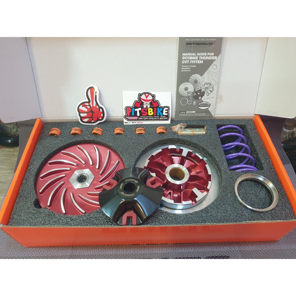 Pitsbike Pulley Set V4V3V2 Plus[NMAX V1 V2, AEROX V1 V2][THUNDER CVT
