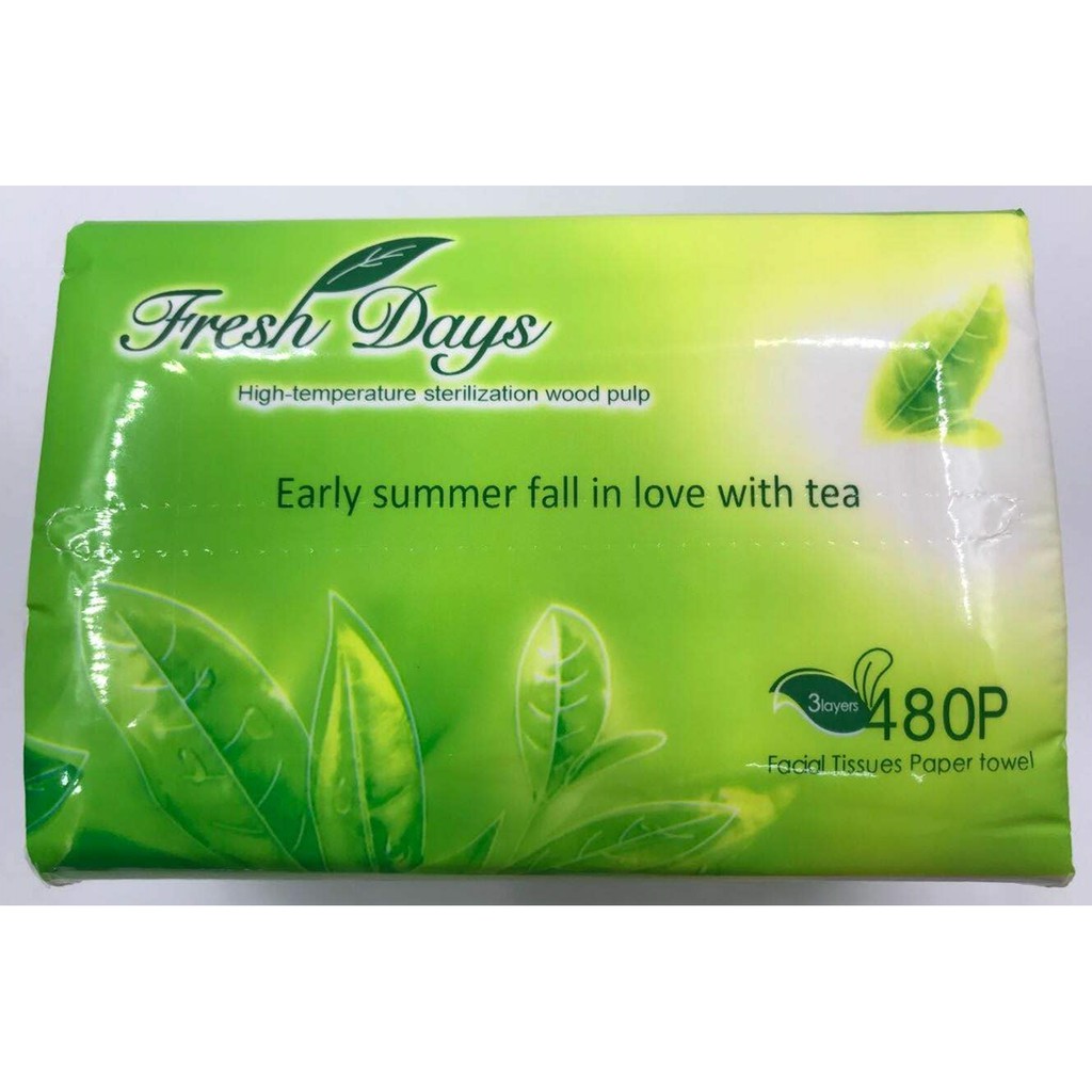Fresh Days Facial Tissue Native Wood Pulp Facial Tissue Interfolded