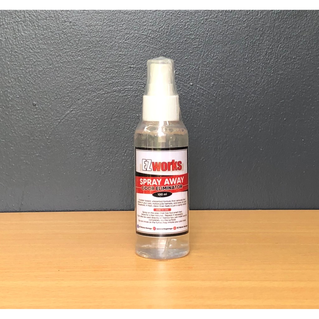 EZ WORKS SPRAY AWAY ODOR ELIMINATOR 100ML IN SPRAY BOTTLE Shopee