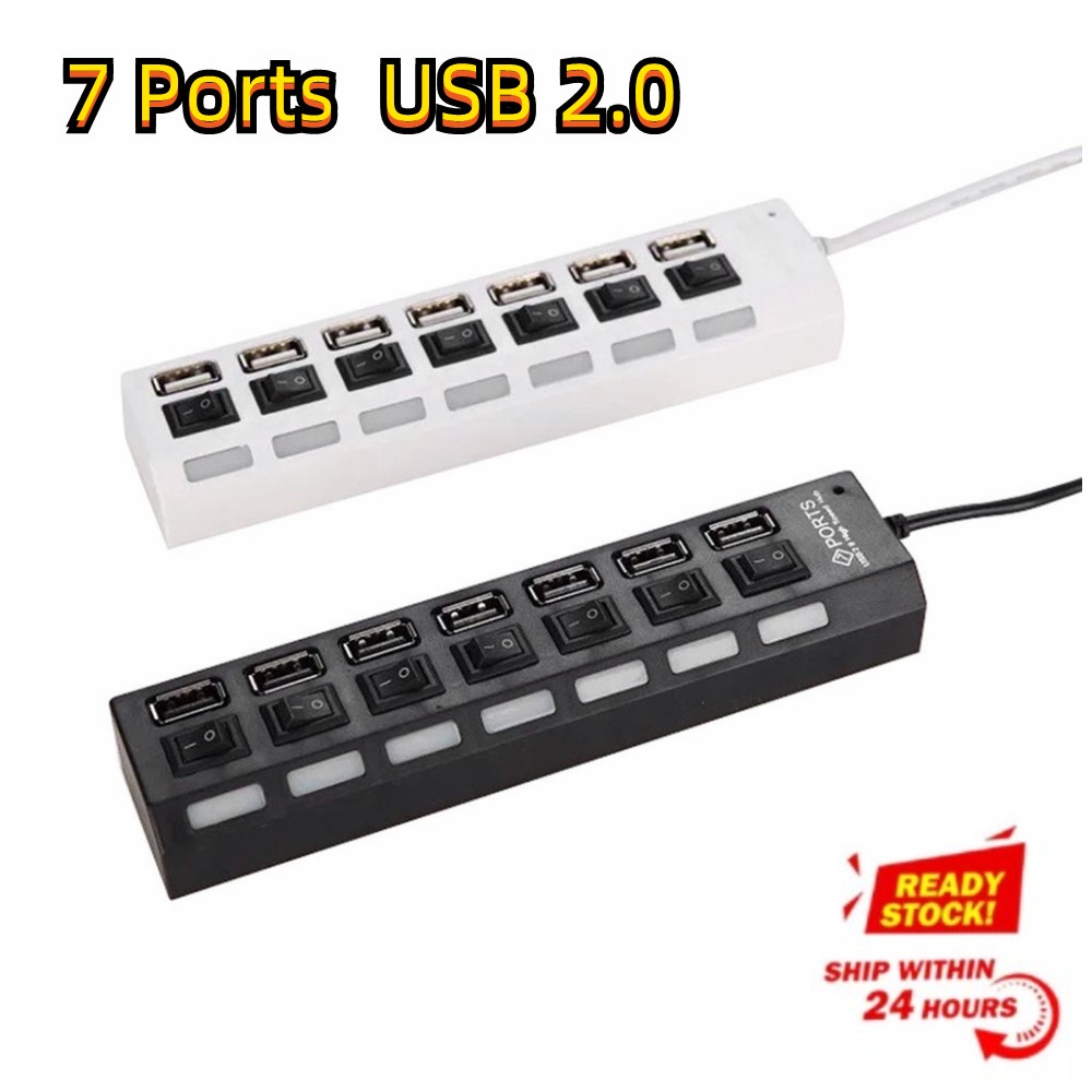 USB 3.0 HUB USB Splitter Multi Several Ports with Switch Power Supply Adapter Multiple Usb 2.0