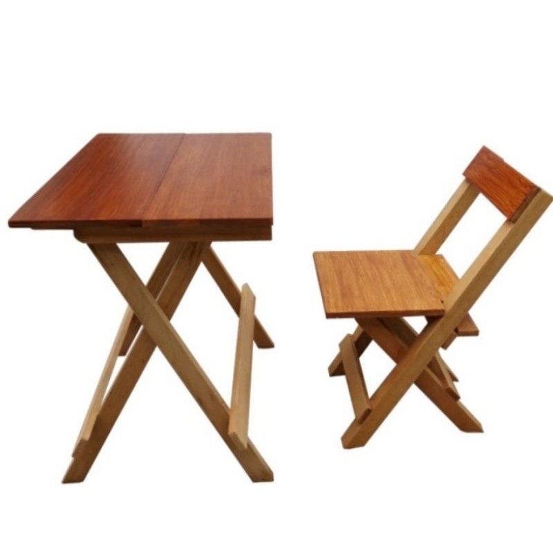 KAYU 1 set Of Folding Wooden Patio Chairs Kids Learning Reading (50cm