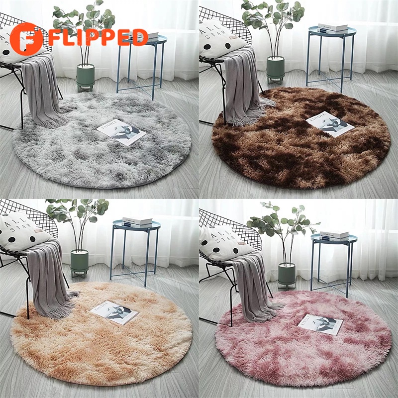 Round Carpet For Bedroom Wool Living Room Carpet Round Nordic Rug