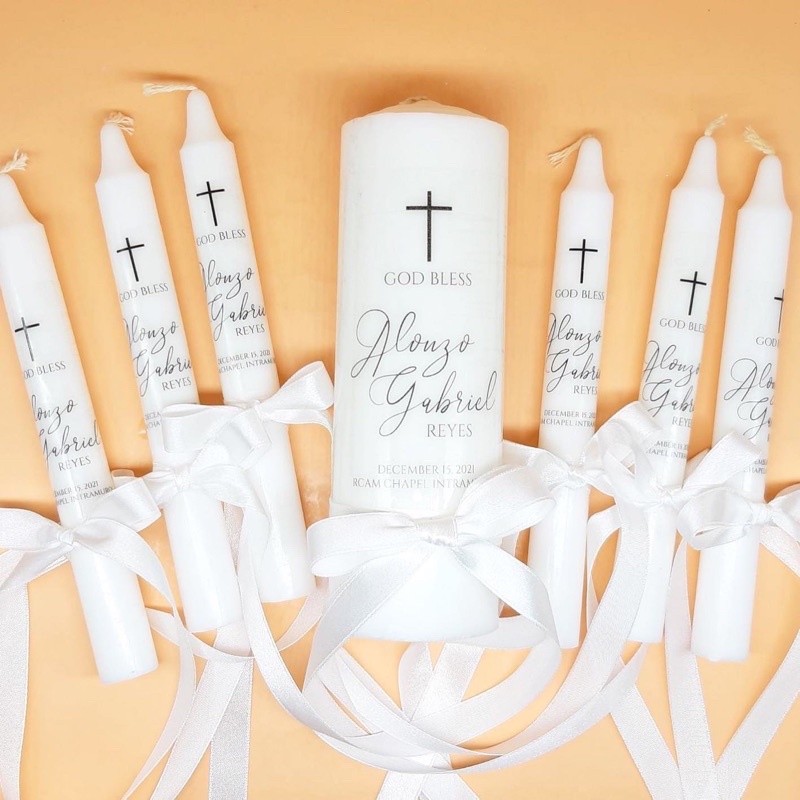 Baptismal Candle Set Shopee Philippines