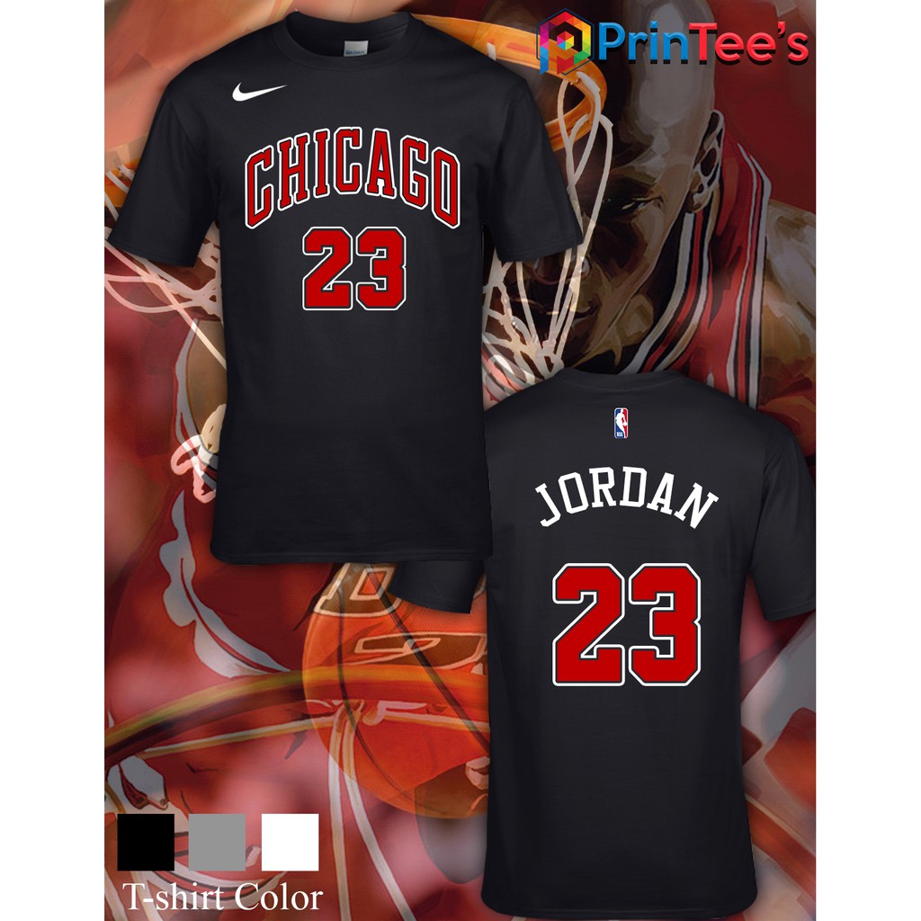 Michael Jordan CHICAGO BULLS BASKETBALL TShirt Design Shopee Philippines