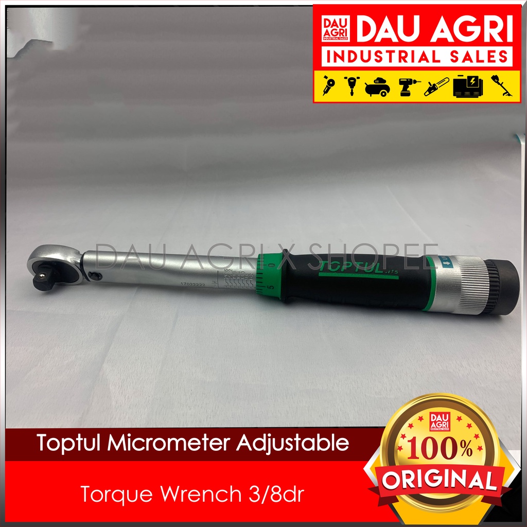Toptul Micrometer Adjustable Torque Wrench 3/8dr Shopee Philippines