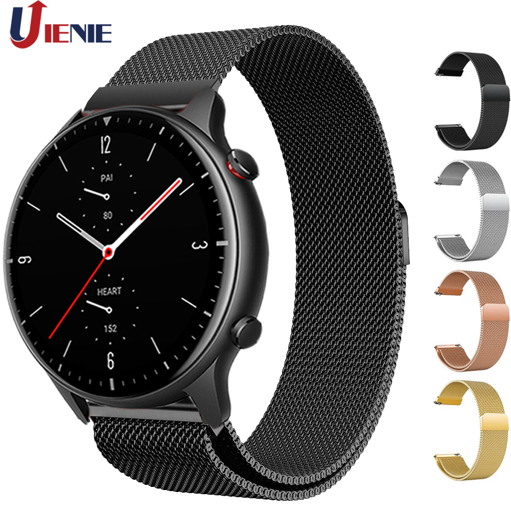 22mm Milanese Watchband Strap for Xiaomi Huami Amazfit Gtr 2 2e / Gtr