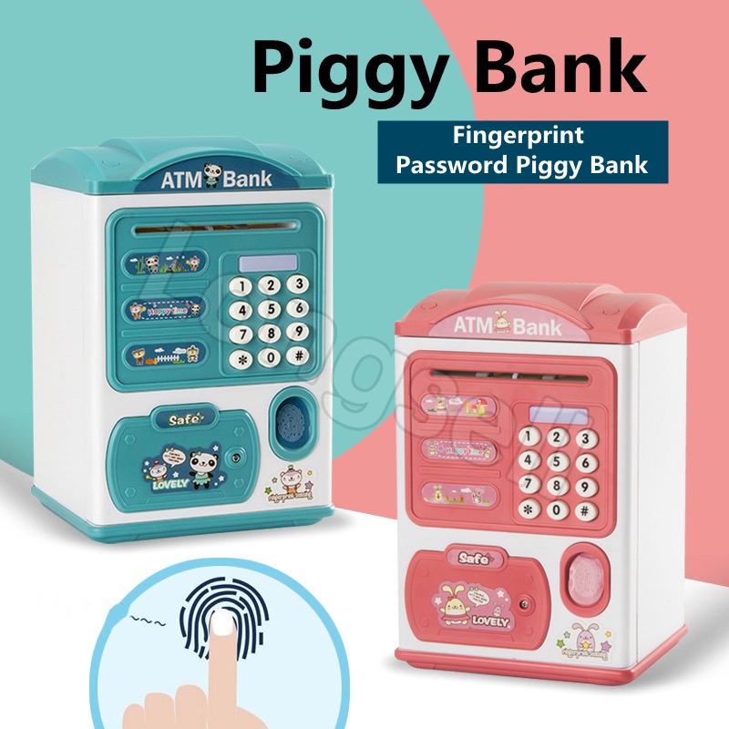 Children's Atm Piggy Electric Password Fingerprint Piggy Bank Gift Bank