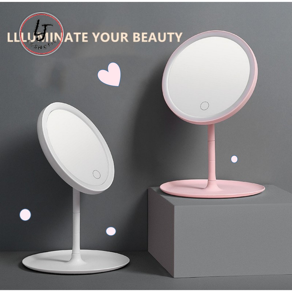 led makeup mirror with light fill tabletop vanity mirror desktop