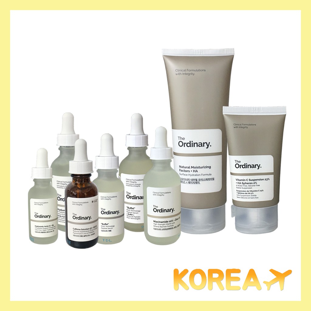 The Ordinary Buffet, Caffeine solution, Hyaluronic Acid, Vitamin C