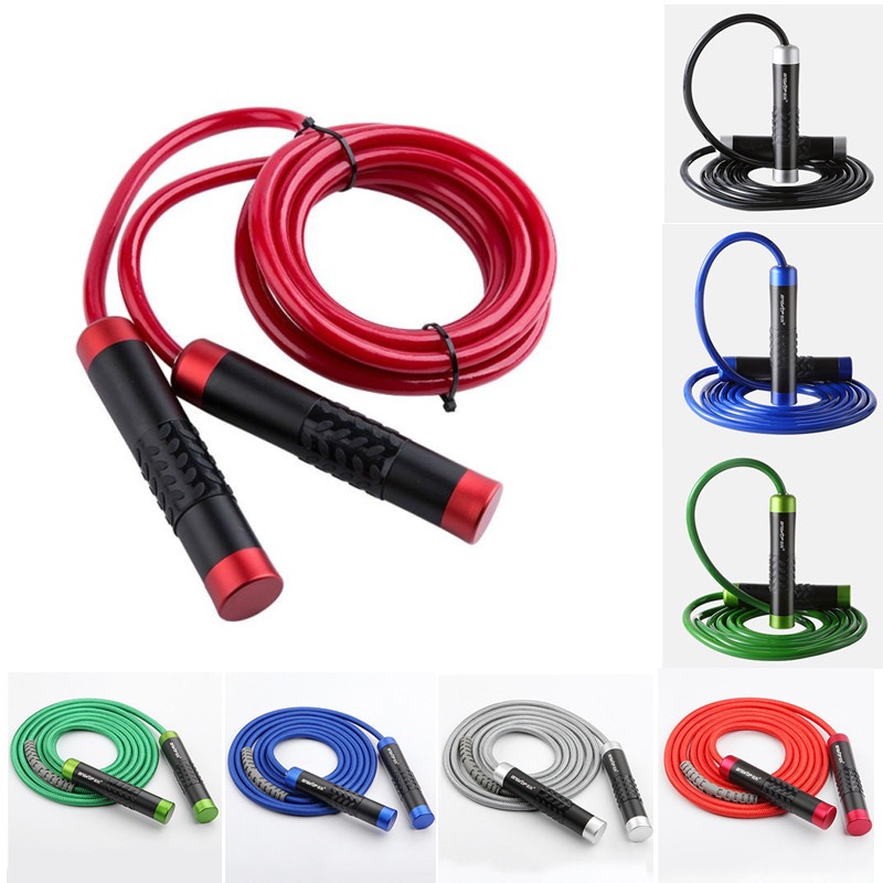 3M Crossfit Heavy Bearing Skipping Rope Aluminium Handle Bold PVC Rope