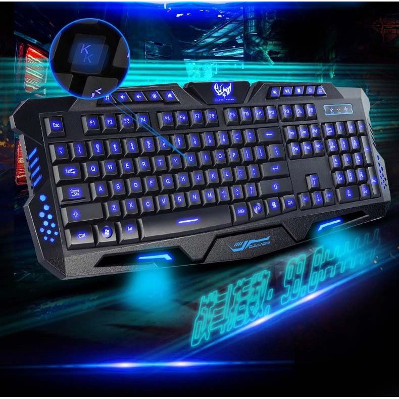 M200 USB Gaming Keyboard with Three Color Backlight Multimed Shopee