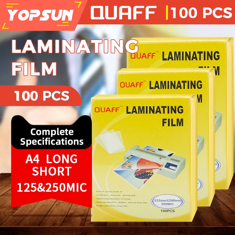 Short A4 Long Laminating Film 125micron & 250micron Hot Laminating