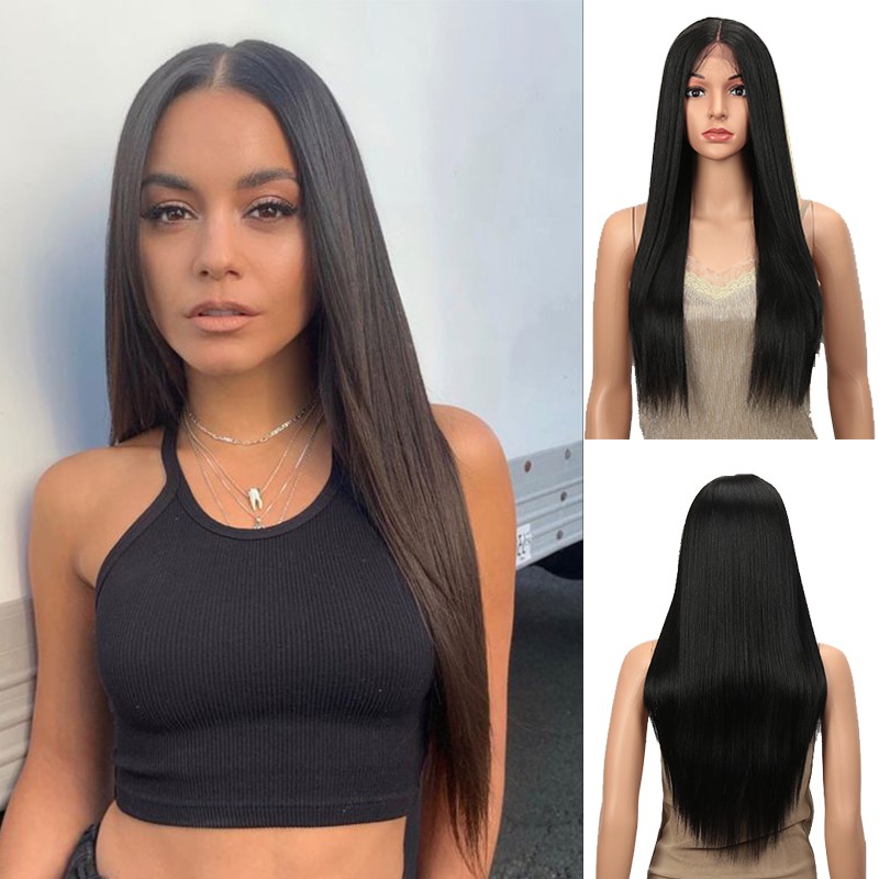 Long Straight Hair Wig Full Hair Wig Black Hair Extension Wigs Shopee