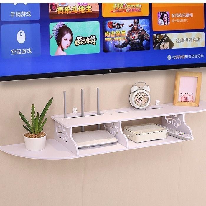 Double grid TV settop box wallmounted modern creative wallmounted