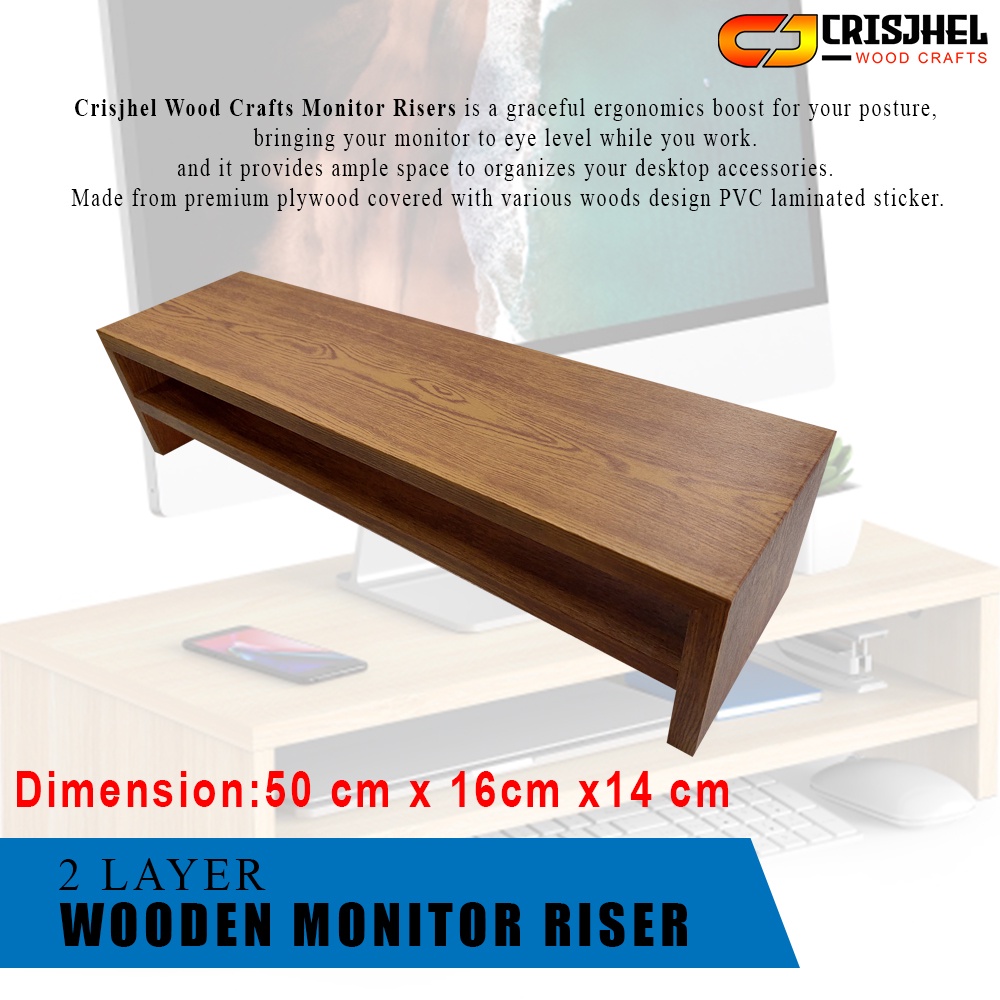 Monitor Risers / Monitor or TV Racks / MultiPurpose Racks [50 cm L x