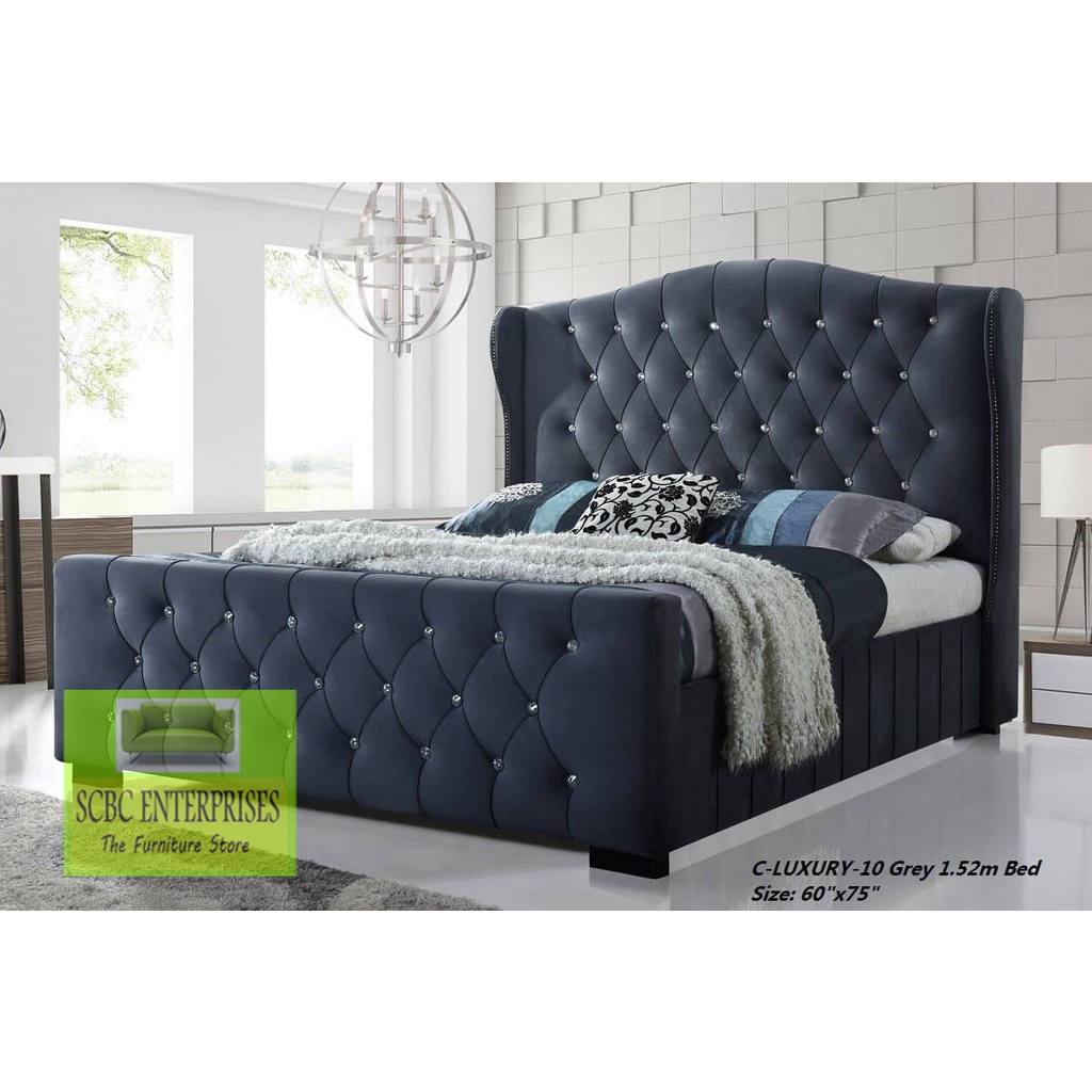 SCBC Padded Bed Frame Luxury (PM US FOR AVAILABLE COLOR) Shopee