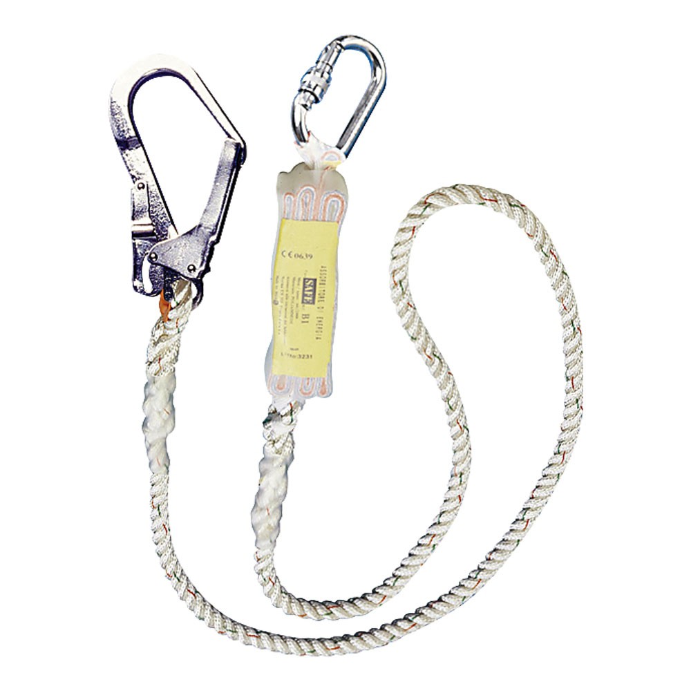 Miller Titan 1008281 Lanyard w/ Shock Absorber Rebar Big Hook for Full