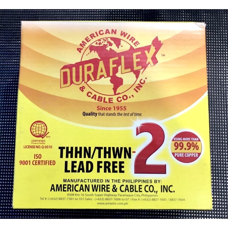 DURAFLEX 12 THHN WIRE 3.5mm2 (150 meters) Shopee Philippines