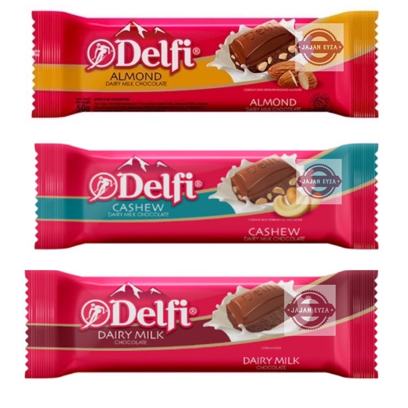 Chocolate Delfi Cashew 50Gr / Chocolate Delfi Almond 50Gr / Delfi Daily Milk Delfi Best-Selling | Shopee Philippines