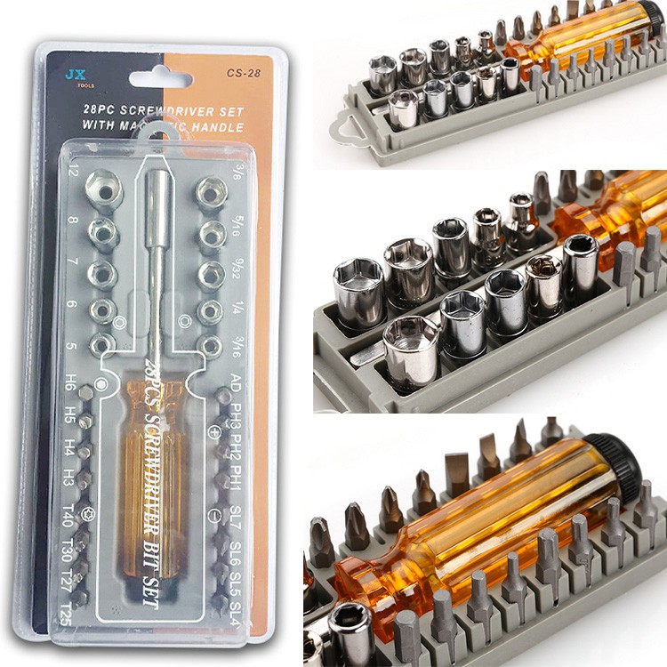 28 Pcs Screw Driver Bit Set with Case Shopee Philippines