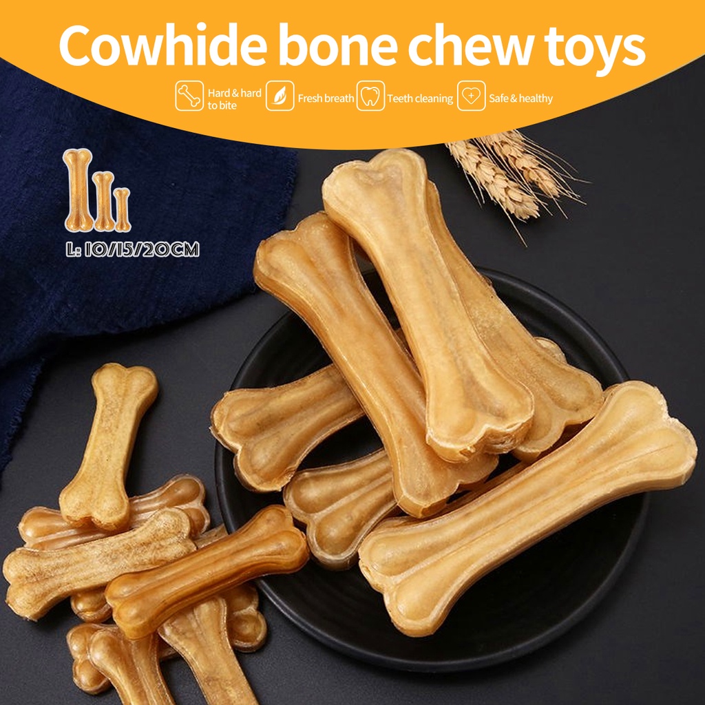 Dog Chews Toys Molar Healthy Teeth Cowhide Bones Pet Tooth Grinding