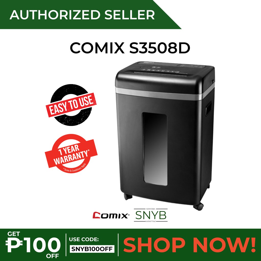 Heavy Duty Paper Shredder Comix S3508D Shopee Philippines