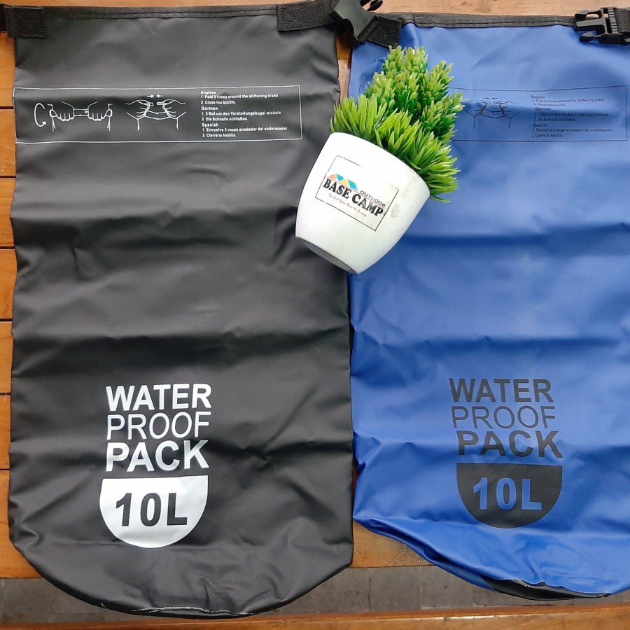 Dry Bag 10 Liters, Waterproof & Airtight Bag. Water Sports Shopee