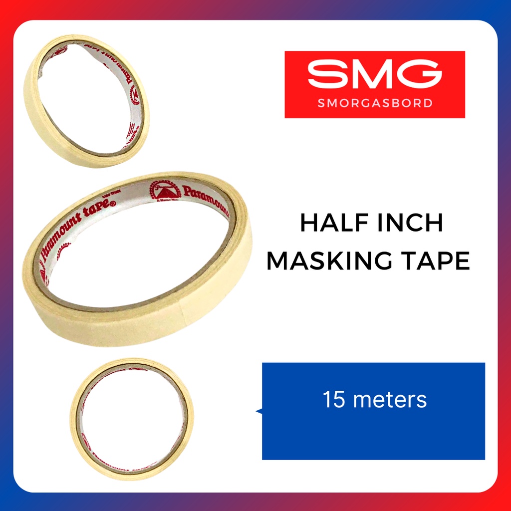 Masking Tape Half Inch 15 meters Shopee Philippines