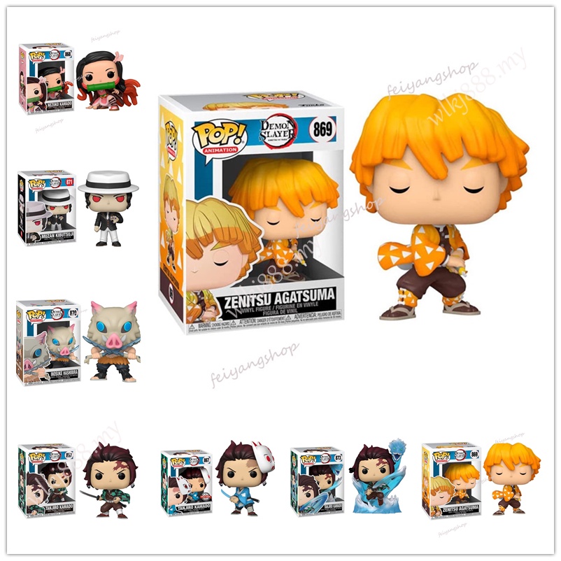 FUNKO POP Demon Slayer Tanjirou 873 Nezuko 868 Zenitsu 869 Inosuke 875