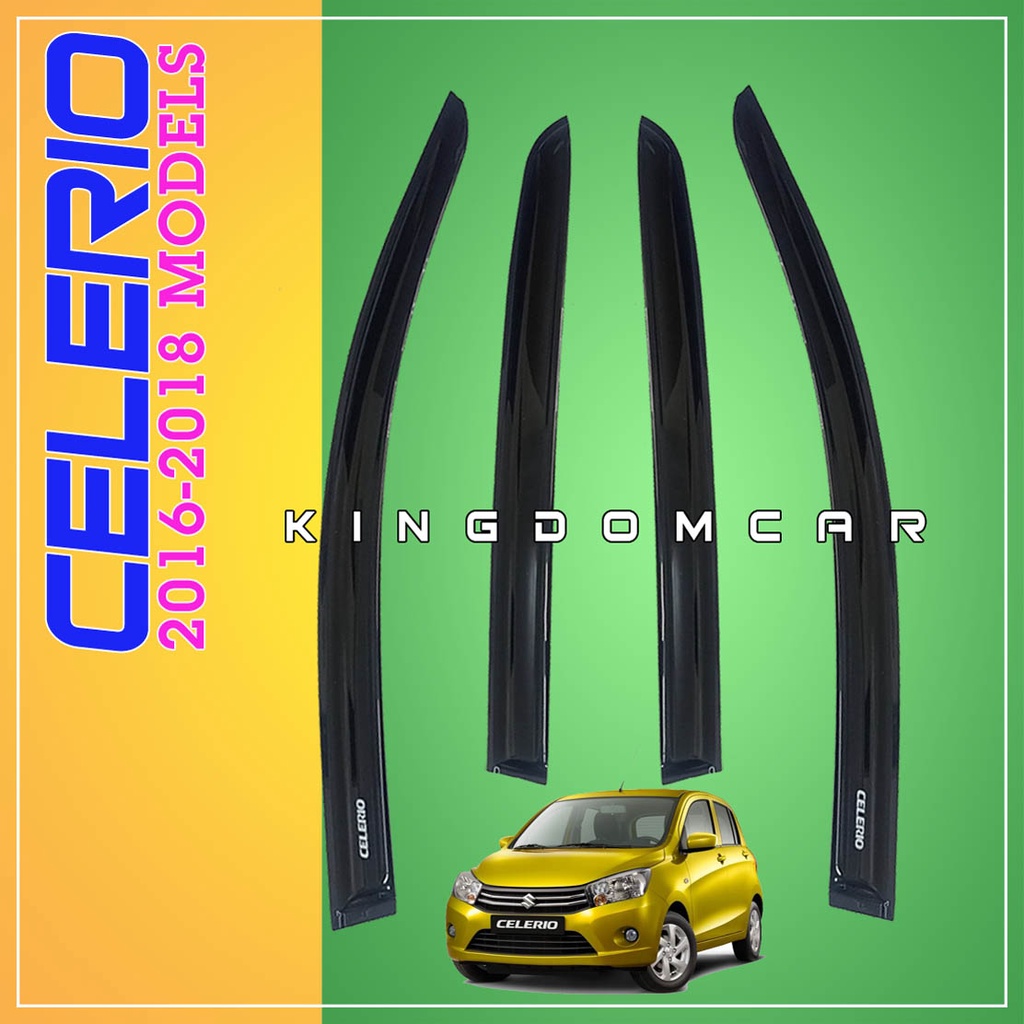 Suzuki Celerio 2016 2017 2018 Rain Guard Window Door Visor Shopee